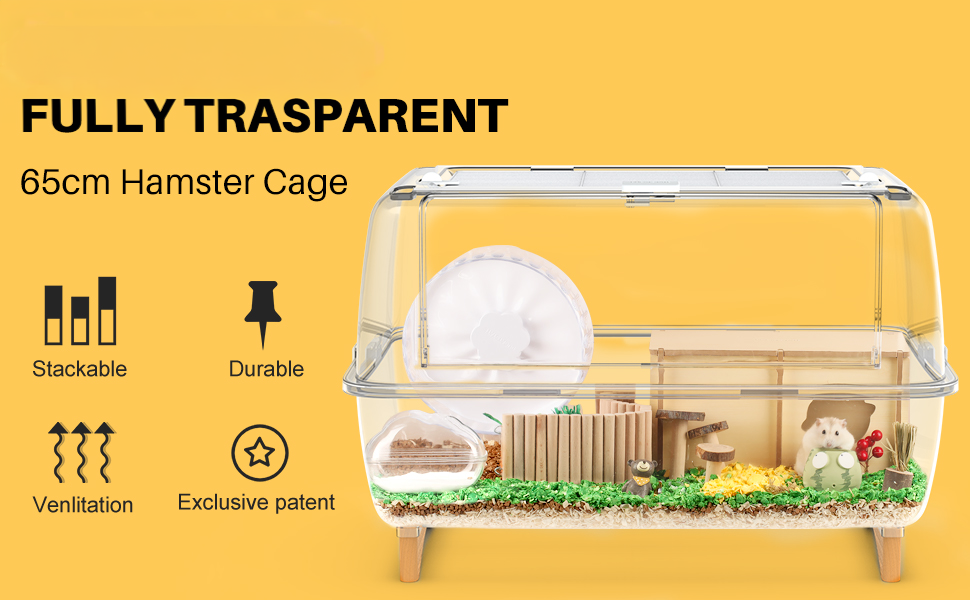cage description, stackable, durable, venlitation, exclusive patent