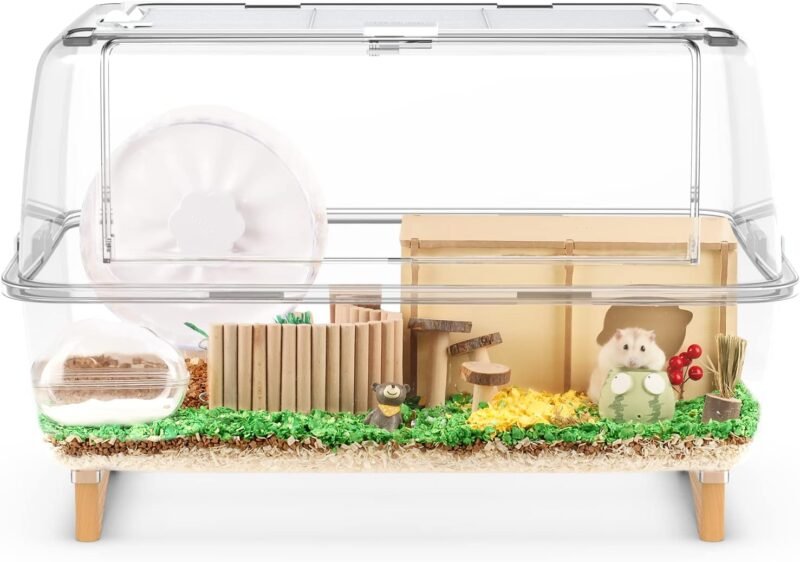 hamster cage with a hamster